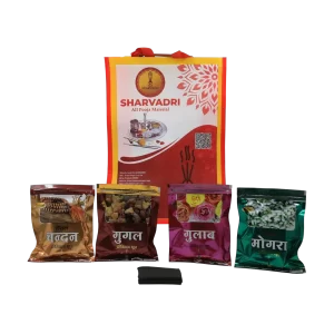 Combo - 4 wet dhoop pouches, 1 bundle wet dhoop with Bag